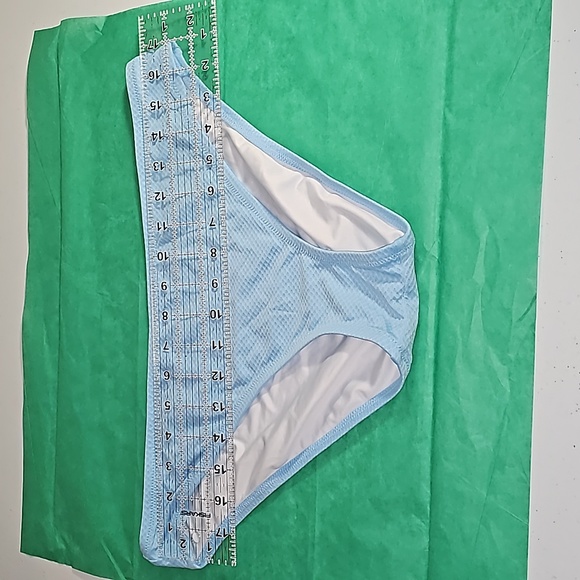 Shade & Shore Light blue textured Bikini BOTTOMs ONLY Size L VGUC - Picture 4 of 13